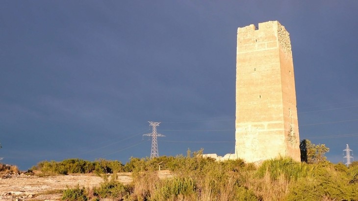 La torre islàmica de Bufilla de l'alqueria de Bufilla. 
